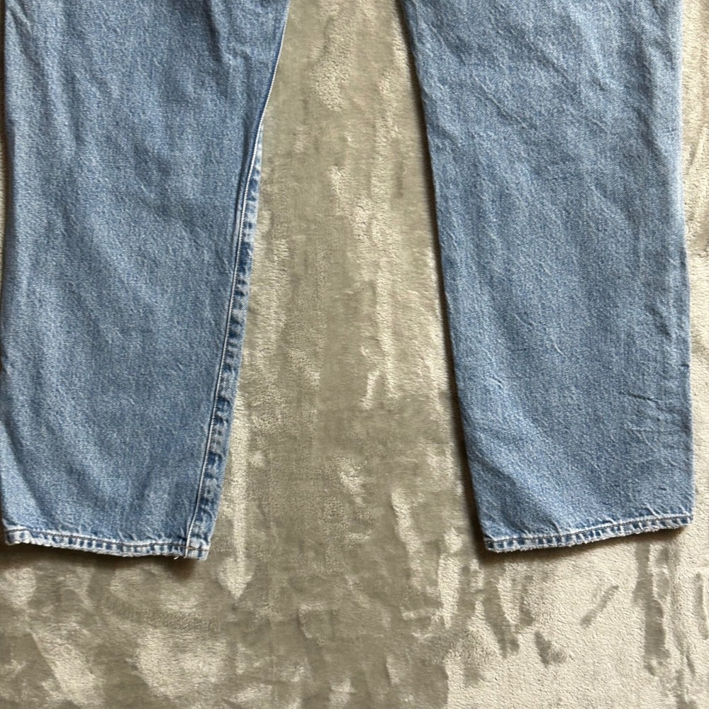 Edwin Tash Relaxed Straight Leg Distressed Ripped Jeans Button Fly 29- See Meas. - Picture 8 of 14
